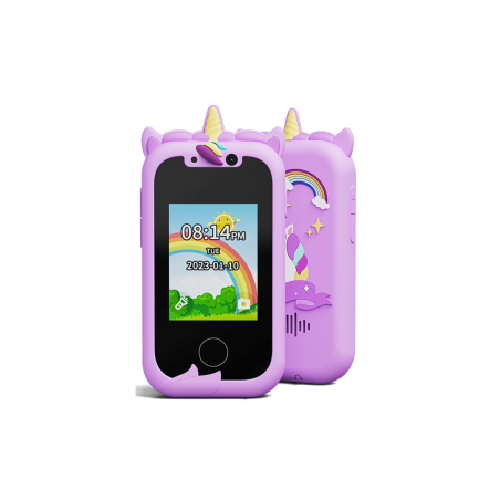 Jouet Smartphone KP08 Licorne - Écran IPS - Double Caméra Pour Enfants - Violet · Smarty Paris